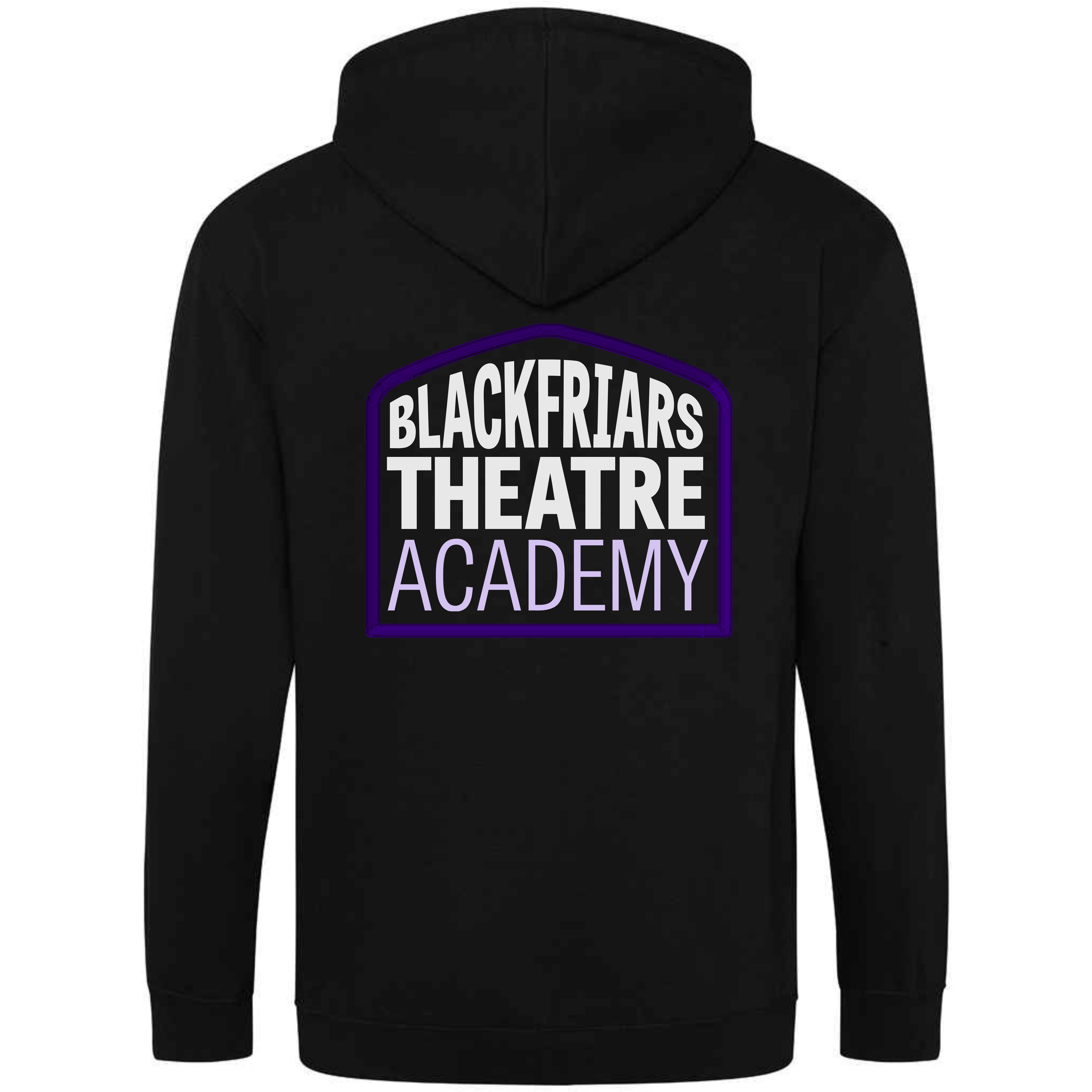 Blackfriars Black and Purple Zip-up Hoodie (ADULT)