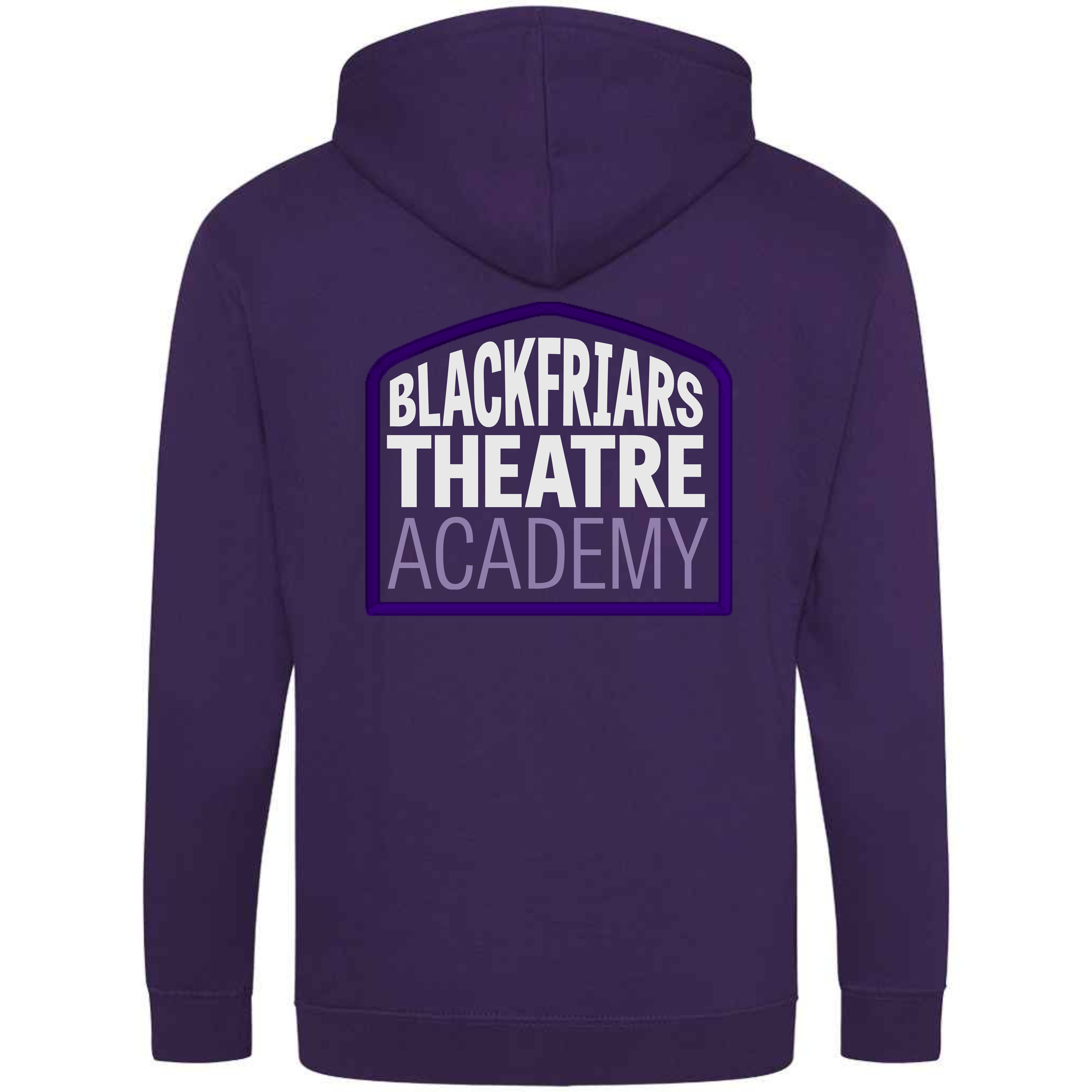 Blackfriars Black and Purple Zip-up Hoodie (ADULT)