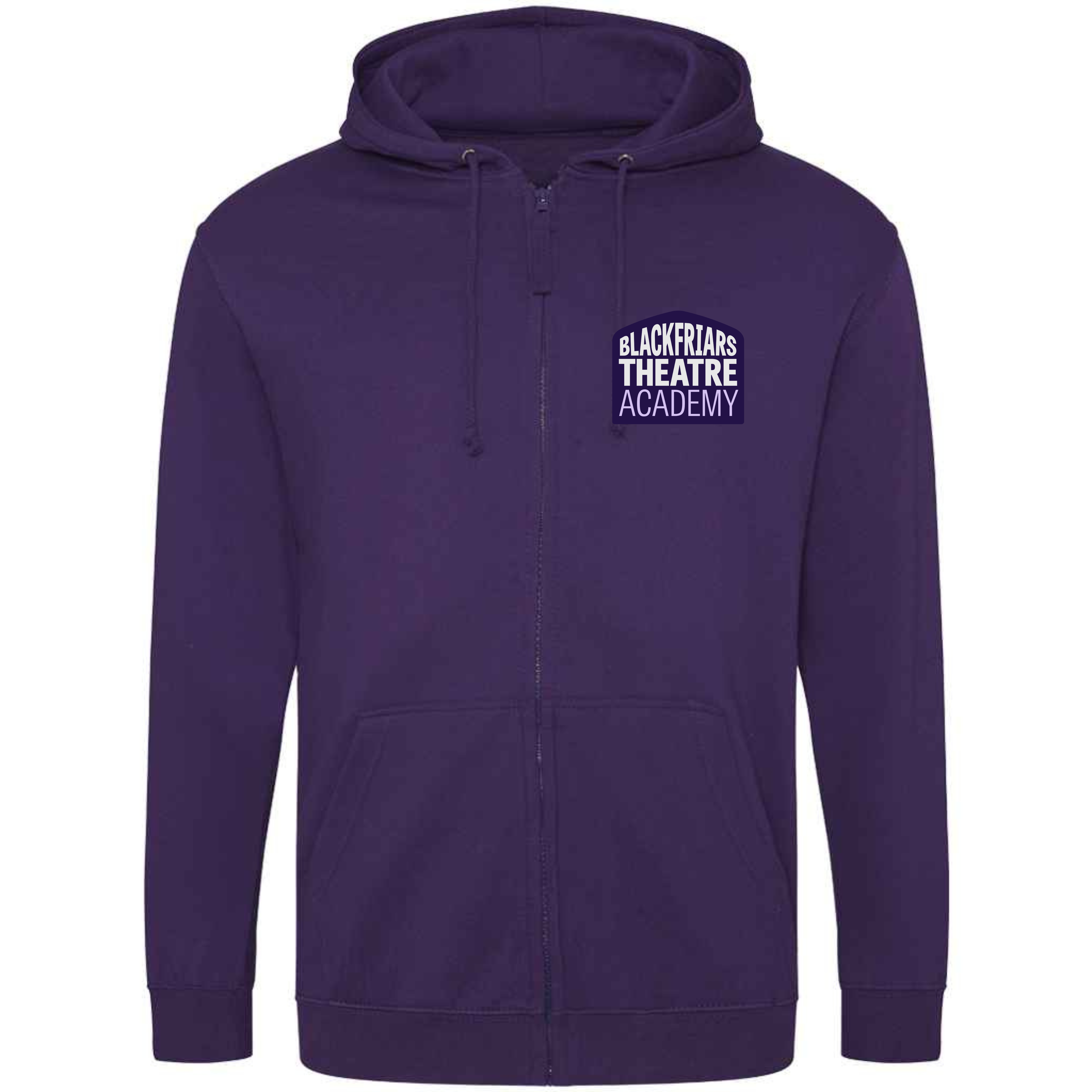 Blackfriars Black and Purple Zip-up Hoodie (CHILDREN)